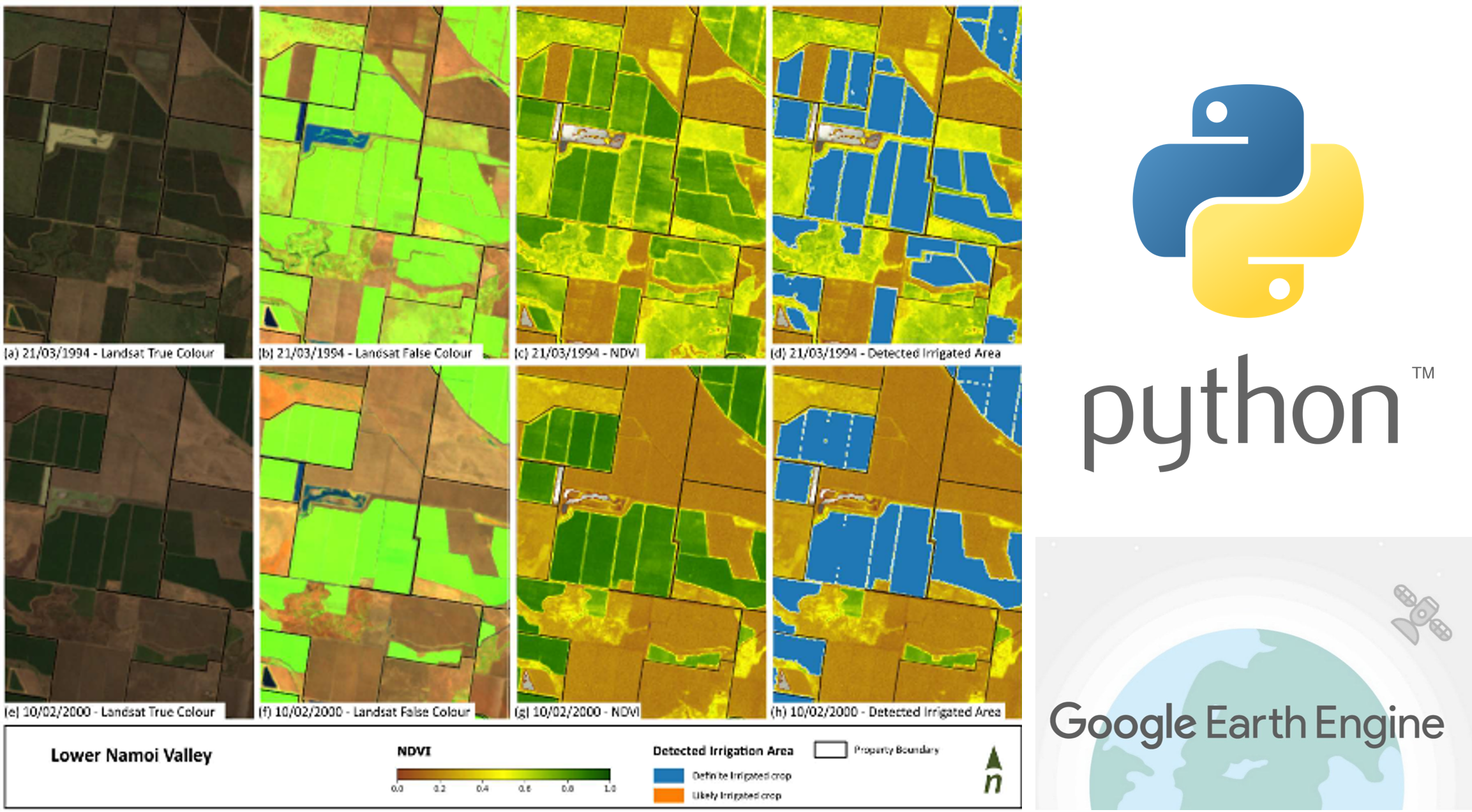 Identification of satellite derived irrigated cropping areas in the Namoi valley